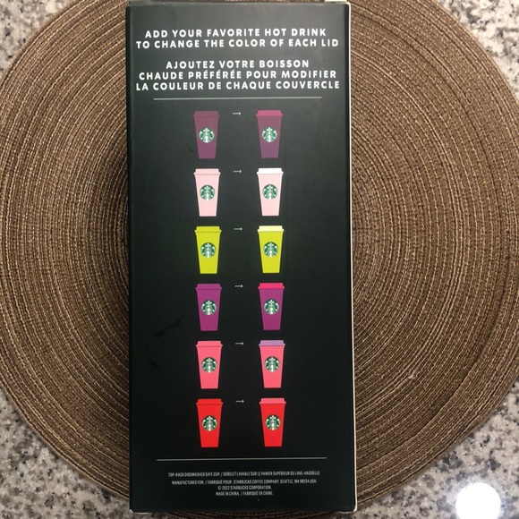 Starbucks Reusable Hot Cups Color Changing Lids - Picture 3 of 6
